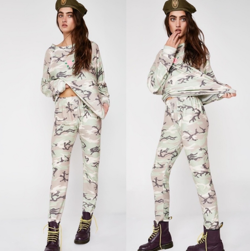 Wildfox Camo Sweatpants Joggers